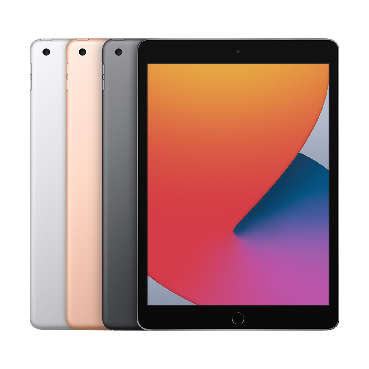 Back of the iPad 8 in its colors