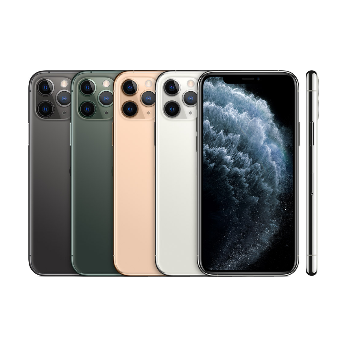 Back of the iPhone 11 Pro in its colors