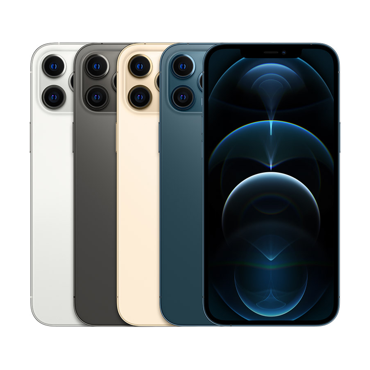 Back of the iPhone 12 Pro Max in its colors